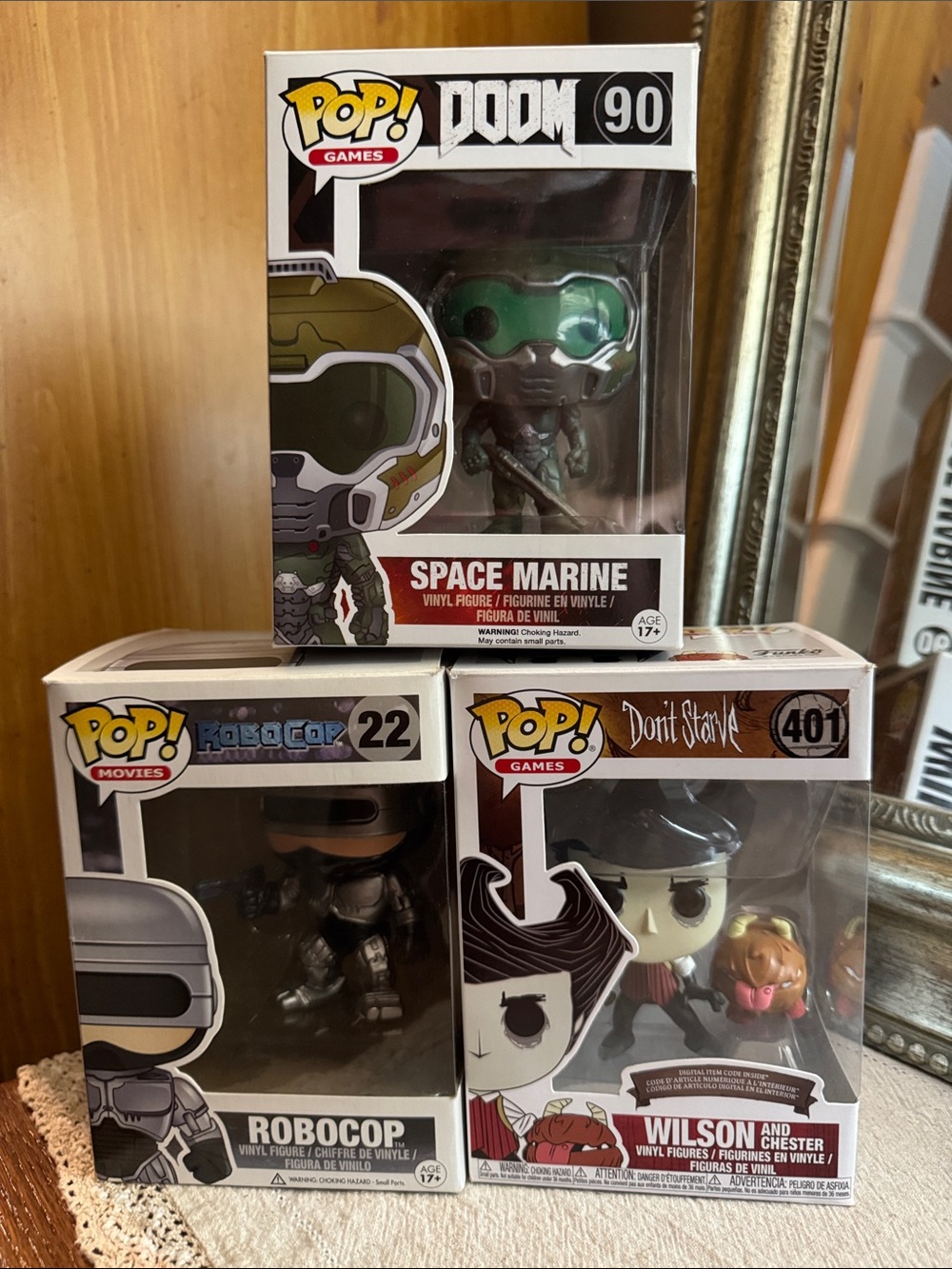 FUNKO POP Doom, RoboCop & Don’t Starve Vintage Funko Pops Bundle of 3